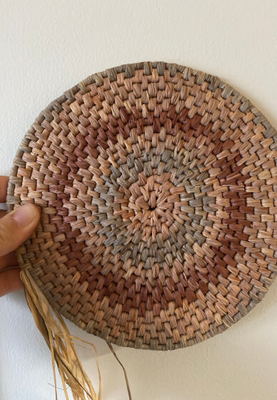 Raffia Basket Coiling Workshop: Wrapping Stitch