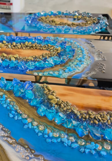 Resin and Textured Wall Art