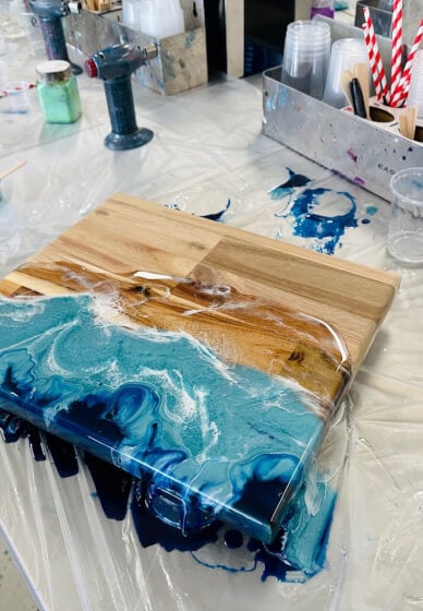 Resin Art Class for Private Functions