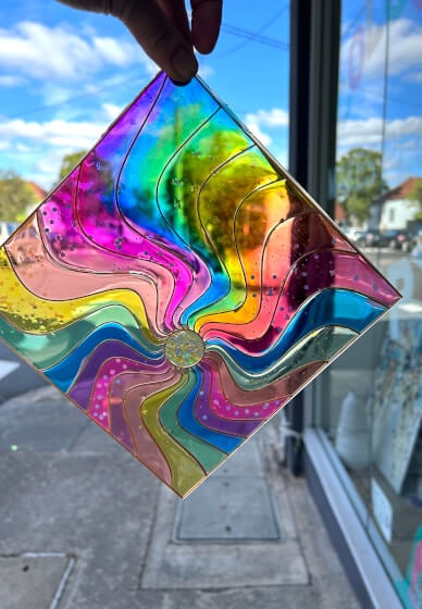 Resin Art Class: Stained Glass Artwork