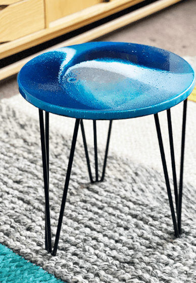 Resin Art Side Table / Stool Workshop