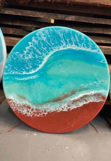 Resin Art Workshop: Make a Round Seascape