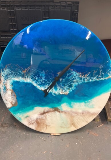 Resin Art Workshop: Make a Seascape Clock