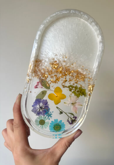 Resin Art Workshop: Tray and Seashell Trinket