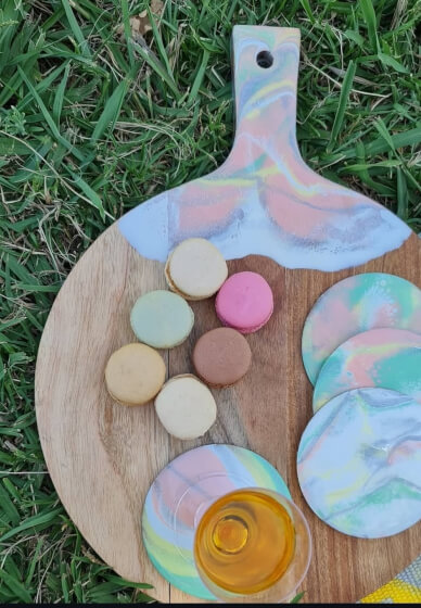 Resin Cheese Board and Coasters Workshop