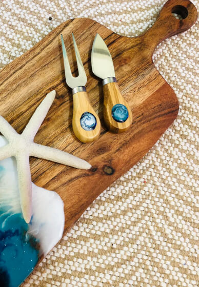 Resin Cheeseboard and Knives Set Workshop