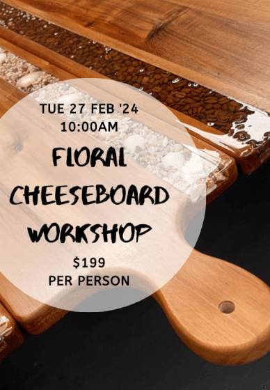 Resin Floral Cheeseboard Workshop