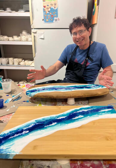 Resin River Platter Board Workshop