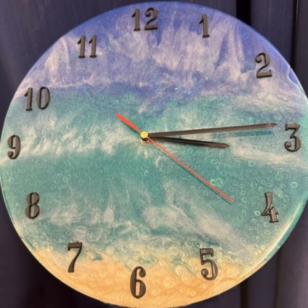 Resin Wall Clock Brisbane Events ClassBento