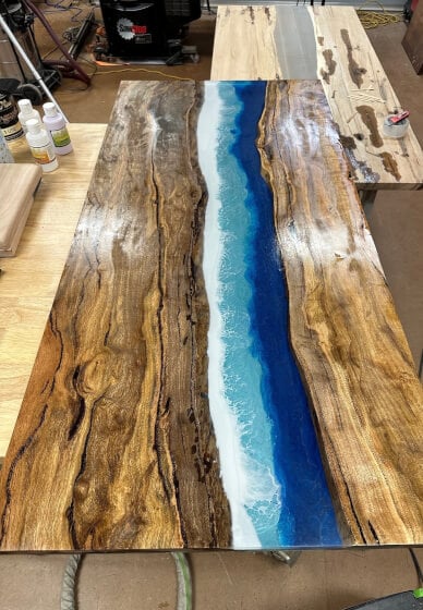 River Resin Art Workshop: Timber Table