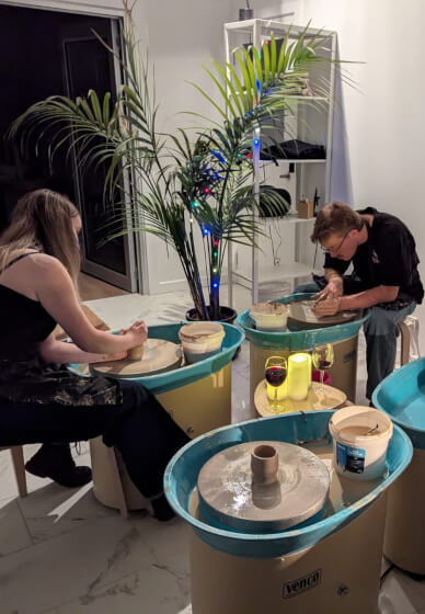 Romantic Wheel Throwing Taster Workshop for Couples