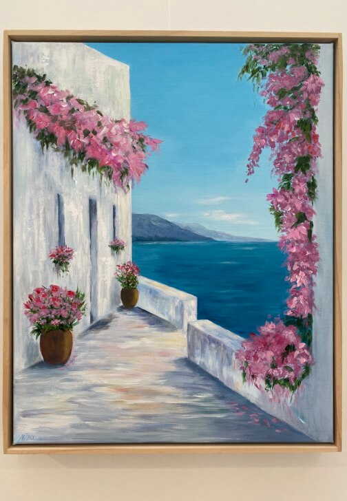Santorini Landscape Acrylic Painting Workshop