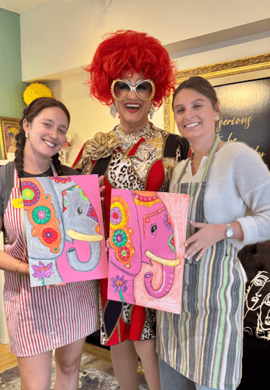 Sassy Sip and Paint with a Drag Queen Workshop