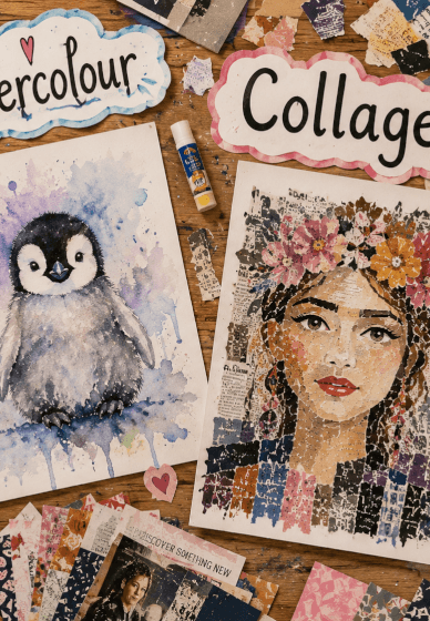 School Holiday Kids Art Workshop: Watercolour Animals and Creati