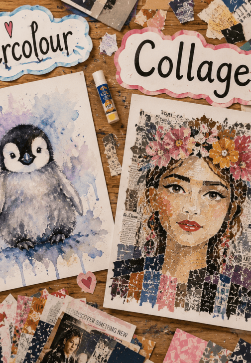 School Holiday Kids Art Workshop: Watercolour Animals and Creati