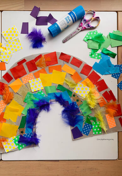 School Holiday Rainbow Collage Workshop for Kids