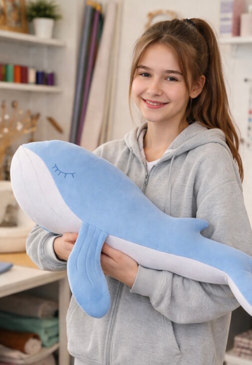 School Holiday Sewing 6h Class - Giant Whale Pillow