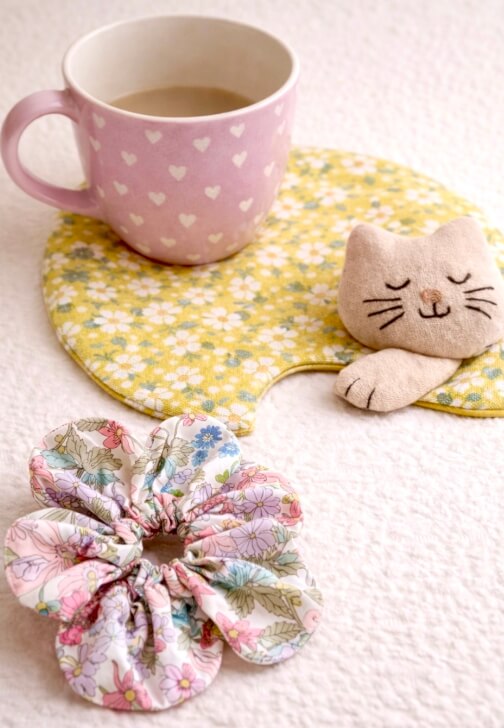 School Holiday Sewing 6h Class - Tea Placemat and Scrunhies