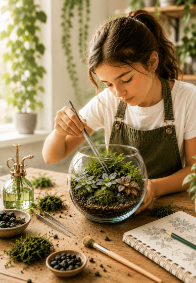 School Holiday Terrarium Workshop (Ages 8 Plus)