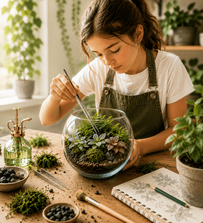 School Holiday Terrarium Workshop (Ages 8 Plus)