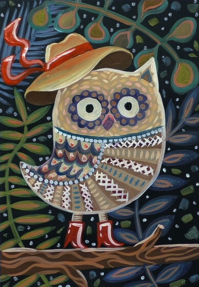 School Holidays Painting Workshop - Owl