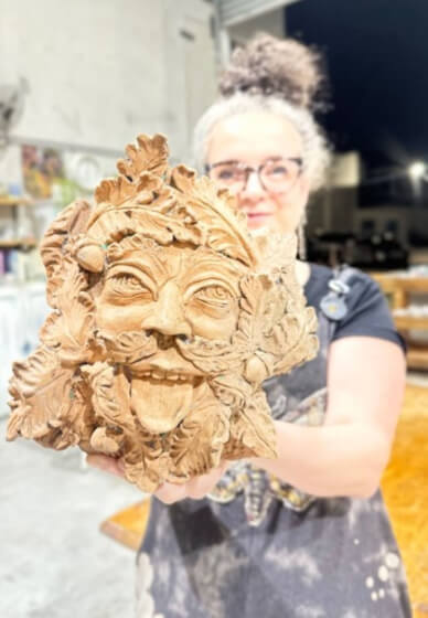 Sculpt Your Pottery God, Goddess or Green Man Workshop