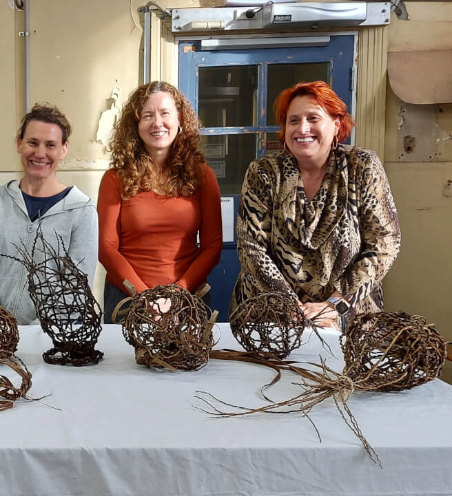 Sculpture Weaving Class with Natural Materials