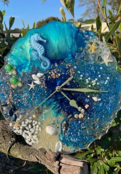 Seascape Resin Clock Workshop