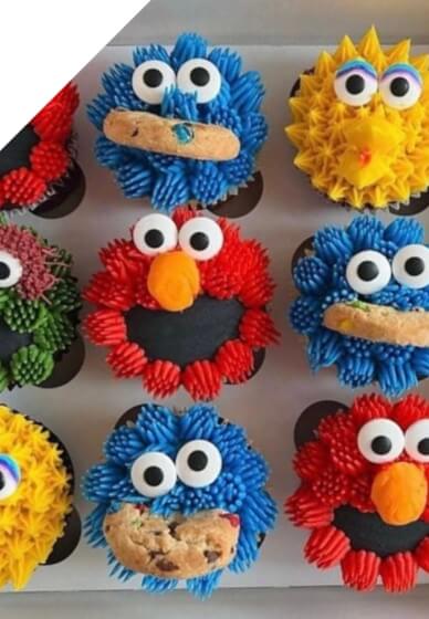 Sesame Street Themed Cupcake Decorating Workshop
