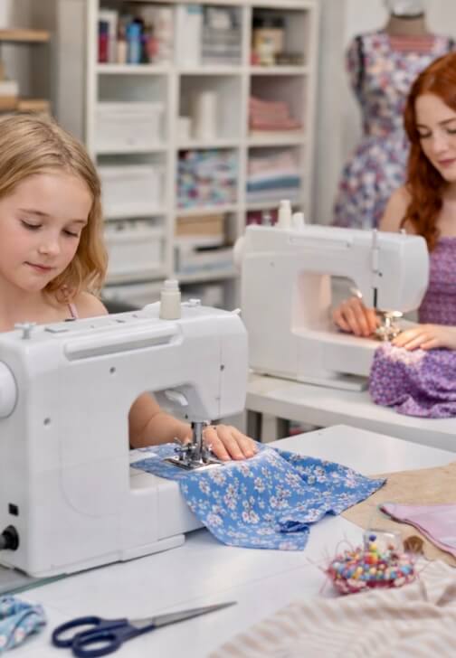 Sewing Class on School Holiday