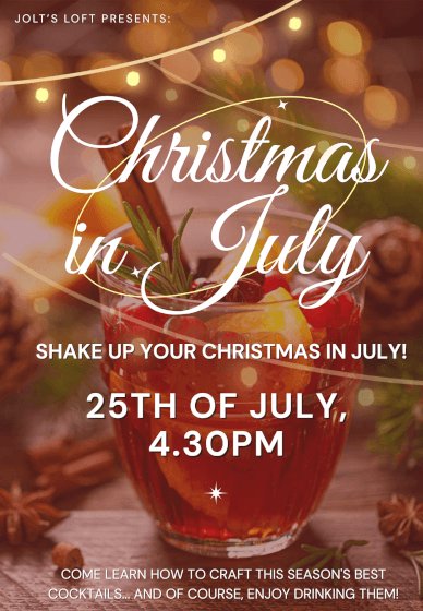 Christmas in July Festive Cocktail Making Class