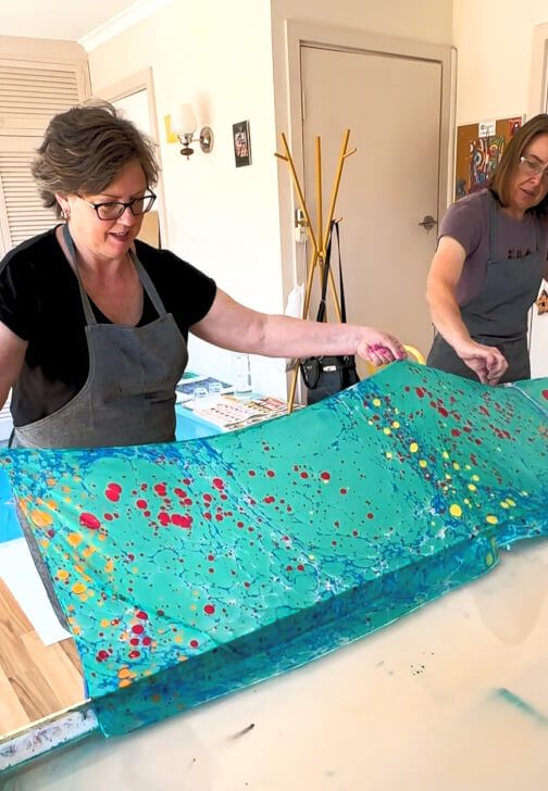 Silk Scarf Marbling Workshop