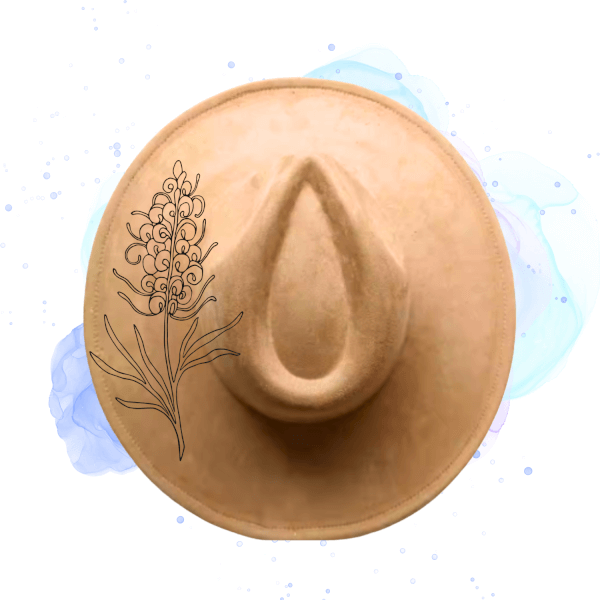 Single Grevillea Hat Burning at Home Kit with Burner