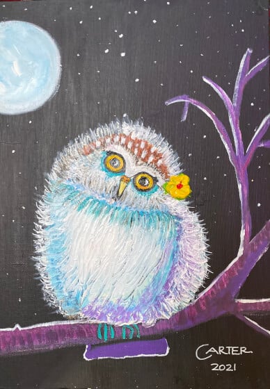 Sip and Paint an Owl: She's a Hoot