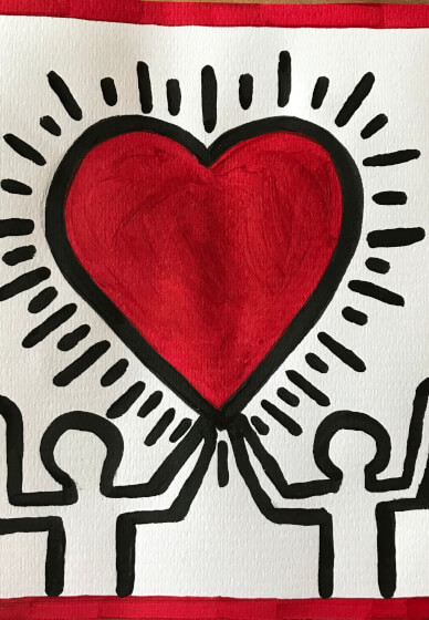Sip and Paint at Home: Paint Like Keith Haring