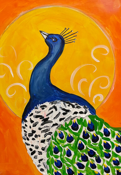 Sip and Paint Class: Art Deco Palette Peacock