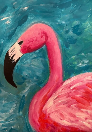 Sip and Paint Class: Fabulous Flamingos