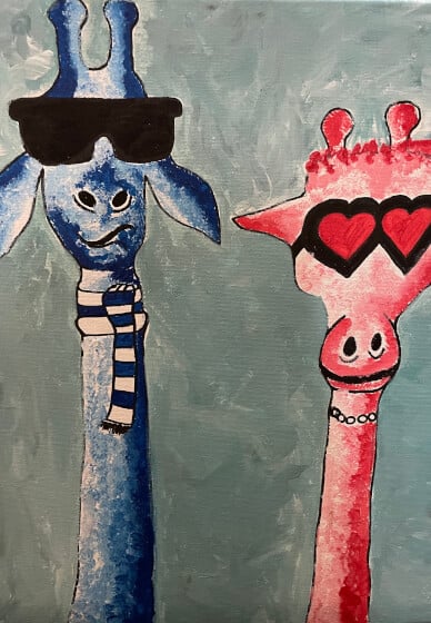 Sip and Paint Class: Funky Giraffes