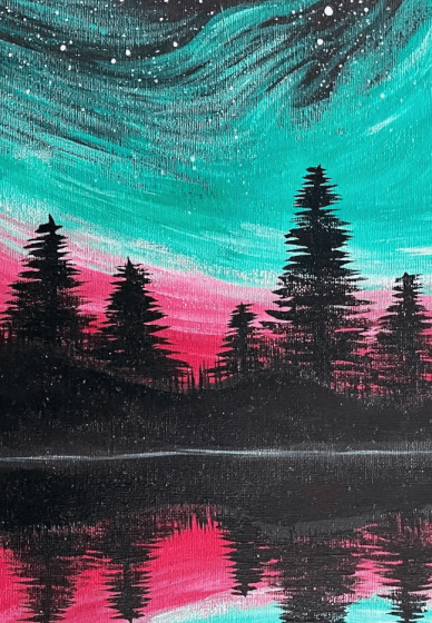 Sip and Paint Class: Northern Lights