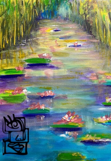 Sip and Paint Like Monet (Acrylic)