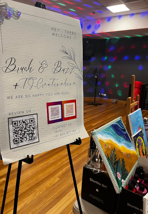 Sip and Paint Party Workshop