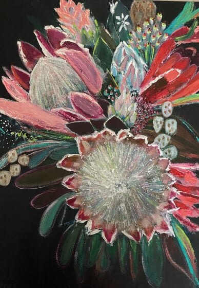 Sip and Paint Protea Passion