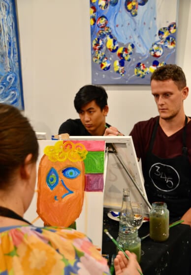 Sip and Paint Your Person Picasso-style Class