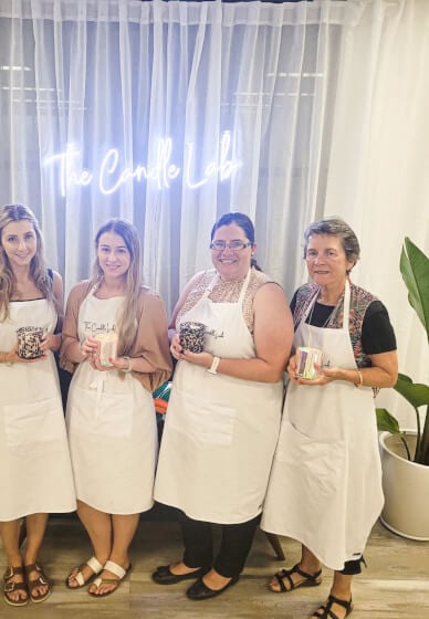 Sip and Pour Candle Making Class for Galentine's Day
