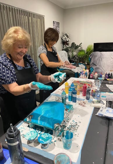 Sip and Pour: Fluid Art Painting Class