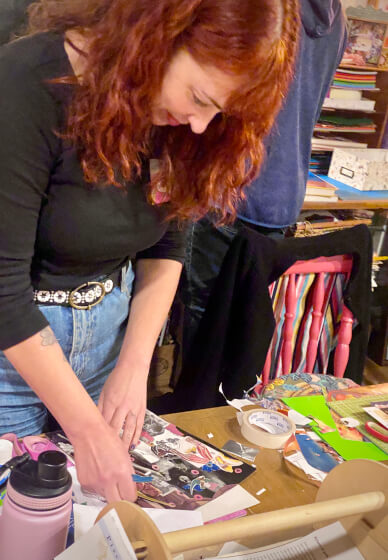 Sip and Snip Collage Workshop (at Montsalvat Arts, Eltham)