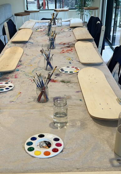 Skate Deck Art Party Workshop