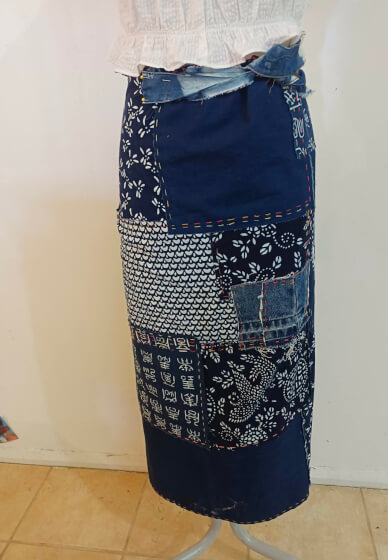 Slow Stitch Patchwork Wrap Skirt Workshop