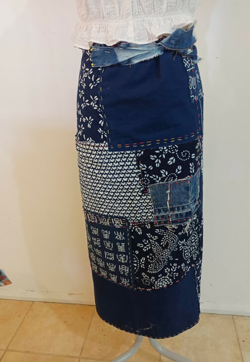 Slow Stitch Patchwork Wrap Skirt Workshop