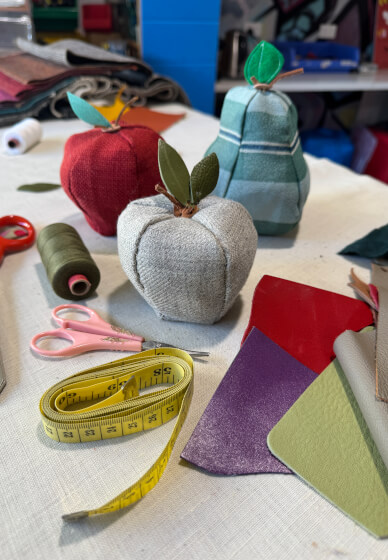 Slow Stitch Workshop with Izumi Sew a Little Fruit
